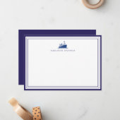 Nautical Navy Professional Border Correspondent Notitiekaartje (Voorkant / Achterkant in situ)