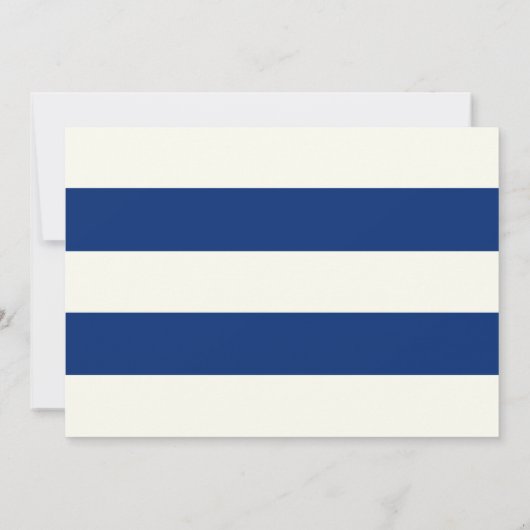 Nautical Navy Rope Correspondence Note Kaart Notitiekaartje (Achterkant)