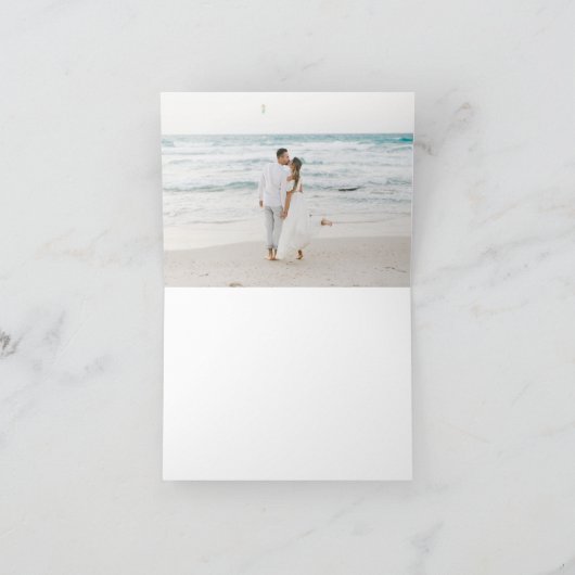 Nautical Navy Stripe Persoonlijk Bedankt (Binnen)