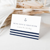 Nautical Navy Stripe Persoonlijk Bedankt