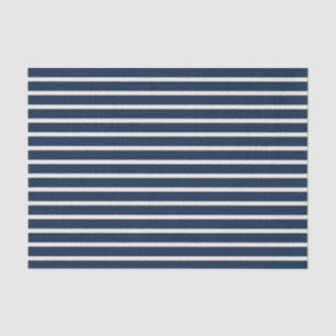 Nautical Navy Stripes Tissuepapier