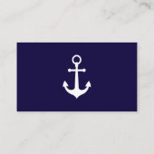Nautical, Navy Stripes Wedding Registry Kaart (Achterkant)