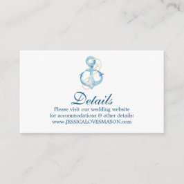 Nautical Navy Wedding Website Invoegen Kaart
