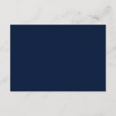 Nautical Navy | White Stripe Modern Wedding Insert Informatiekaartje (Achterkant)