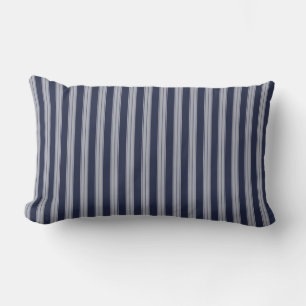 Nautical Navy & White Stripes Anchor Kussen