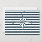 Nautical Navy & White Wedding Reserved Sign (Achterkant)