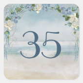 Nautical Net and Arch for 35th Anniversary Vierkante Sticker (Voorkant)