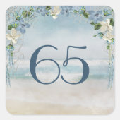 Nautical Net en Arch voor 65e Jubileum Vierkante Sticker (Voorkant)