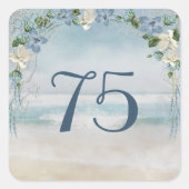 Nautical Net en Arch voor 75e Jubileum Vierkante Sticker (Voorkant)