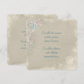 Nautical Net Wedding Invitation Kaart (Voorkant / Achterkant)