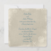 Nautical Net Wedding Invitation Kaart (Achterkant)