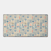 Nautical Newspaper Pattern Bureaumat (Voorkant)