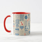 Nautical Newspaper Pattern Mok (Links)