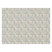 Nautical Newspaper Pattern Tafelkleed (Voorkant (Horizontaal))