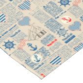 Nautical Newspaper Pattern Tafelkleed (Gekanteld)