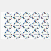 Nautical Oars Gepersonaliseerde naam Waterdicht La Labels (Vel)