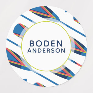 Nautical Oars Persoonlijke naam Waterbestendig Eti Labels