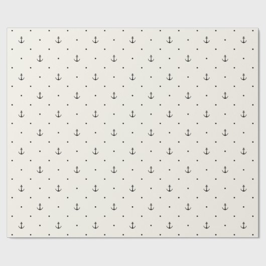 Nautical Ocean Anchor Gift Cadeaupapier (Vlak)