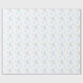 Nautical Ocean Anchors Blue Boy Baby shower Cadeaupapier (Vlak)