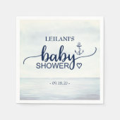 Nautical Ocean Baby shower Servet (Voorkant)