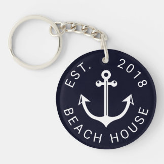 Nautical Ocean Beach House | JOUW TEKST Sleutelhanger
