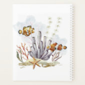 Nautical Ocean Beach Turtle Clownfish Planner (Achterkant)