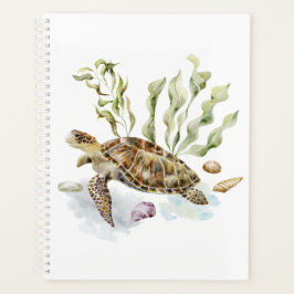Nautical Ocean Beach Turtle Clownfish Planner