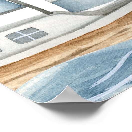 Nautical Ocean Boy Baby shower Poster (Hoek)