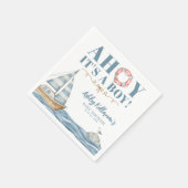 Nautical Ocean Boy Baby shower Servet (Hoek)