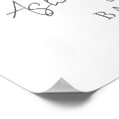 Nautical Ocean Boy Baby shower Welkomstbord Poster (Hoek)