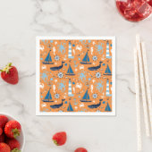 Nautical Ocean Oranje Servet (Insitu)