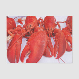 Nautical Ocean Red Lobster Tissuepapier