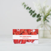 Nautical Ocean Red Lobster Visitekaartje (Staand voorkant)
