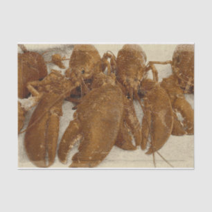 Nautical  Ocean Texture Lobster Tissuepapier