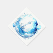 Nautical Ocean Theme Boy Baby shower Servet (Hoek)