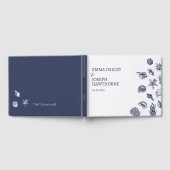 Nautical Oceanic klassiek marineblauw Bruiloft Gastenboek (Volledig)