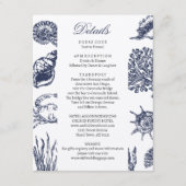 Nautical Oceanic marvy Wedding — Enclosure Informatiekaartje (Voorkant)