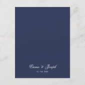 Nautical Oceanic marvy Wedding — Enclosure Informatiekaartje (Achterkant)