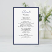 Nautical Oceanic marvy Wedding — Enclosure Informatiekaartje (Staand voorkant)