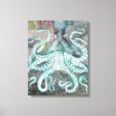 Nautical Octopus Canvas Afdruk (Voorkant)