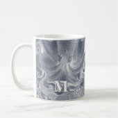 Nautical Octopus Coastal Beach House Monogram Koffiemok (Links)