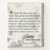 Nautical  Octopus Illustratie & Typografie Notitieboek (Achterkant)