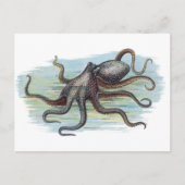 Nautical - Octopus Monster van de Diep Briefkaart (Voorkant)