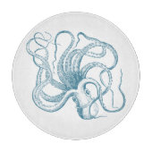 Nautical octopus snijplank (Voorkant)