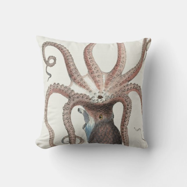 Nautical octopus/Squid Design/Decor Sierkussen (Voorkant)