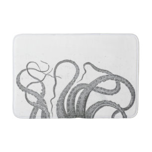 Nautical octopus tentacles kraken steampun badmat