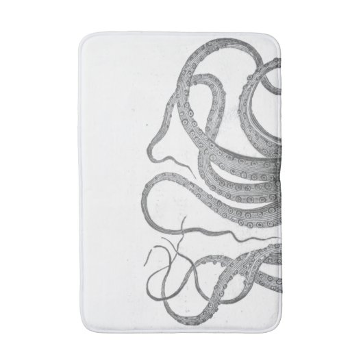 Nautical octopus tentacles kraken steampun badmat (Voorkant Verticaal)