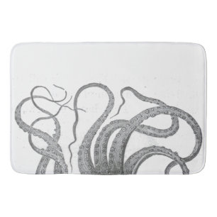 Nautical octopus tentacles  kraken steampun badmat