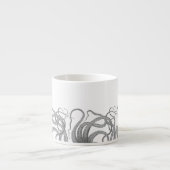 Nautical octopus tentacles  kraken steampun espresso kop (Voorkant)