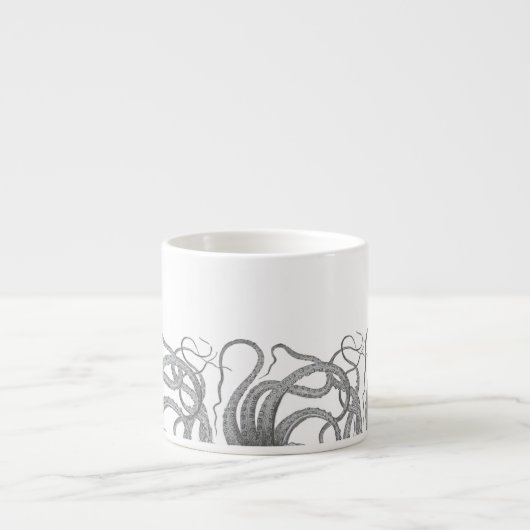 Nautical octopus tentacles  kraken steampun espresso kop (Voorkant)